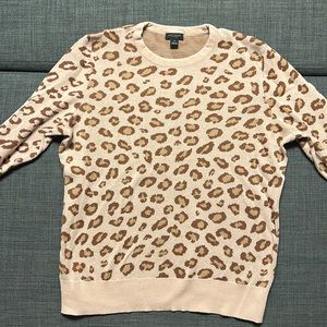 Ann Taylor Factory leopard print sweater (medium)